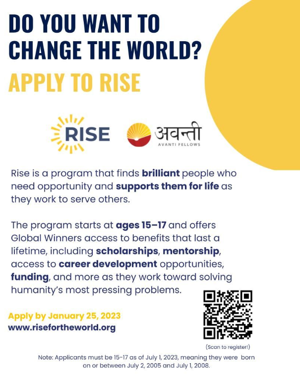 Application for Rise 2023 Global Challenge are now open DevInfo.in